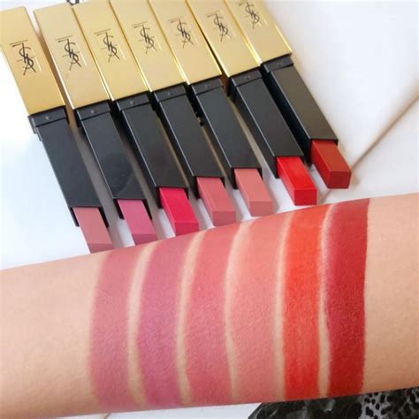 YSL slim matte lipstick swatches